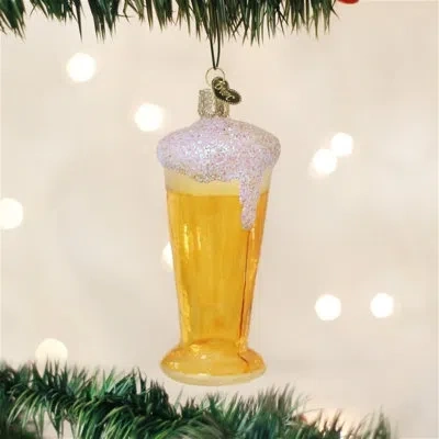 Old World Christmas Glass Of Beer Hanging Figurine Ornament