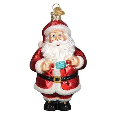 Old World Christmas Golfing Santa Hanging Figurine Ornament