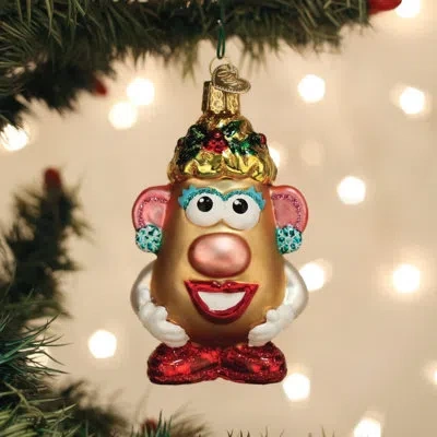 Old World Christmas Holiday Figurine Ornament In Green;red;gold;multicolored