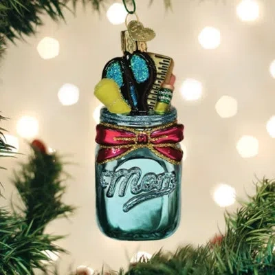 Old World Christmas Homeschooling Mom Hanging Figurine Ornament