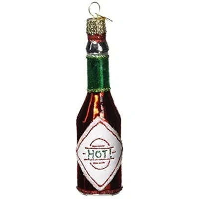 Old World Christmas Hot Sauce Hanging Figurine Ornament