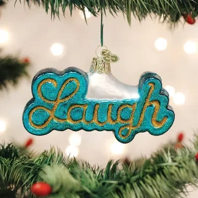 Old World Christmas Laugh Hanging Figurine Ornament In Multicolor