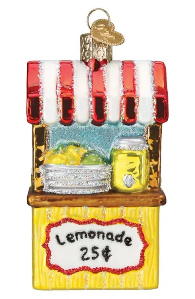 Old World Christmas Lemonade Stand Glass Ornament In Multi
