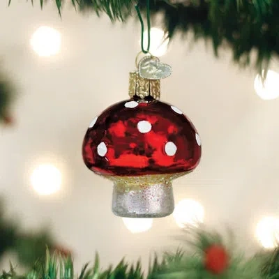 Old World Christmas Lucky Mushroom Hanging Figurine Ornament