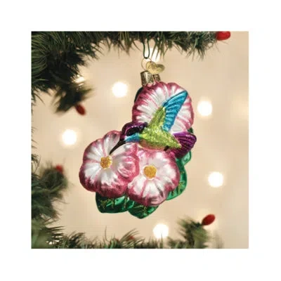Old World Christmas Magnificent Hummingbird Blown Glass For Tree Hanging Figurine Ornament