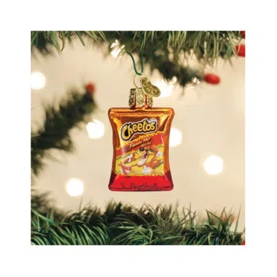 Old World Christmas Mini Flamin Hot Cheetos Blown Glass Hanging Figurine Ornament