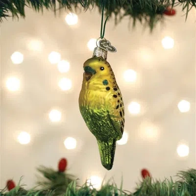 Old World Christmas Miniature Parakeet Hanging Figurine Ornament