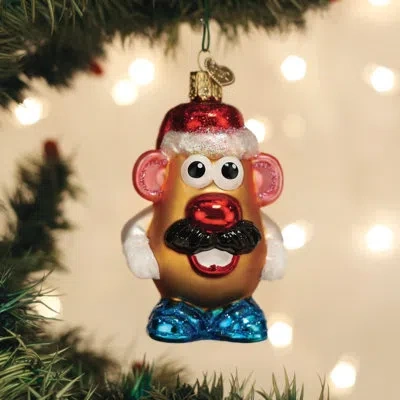 Old World Christmas Mr. Potato Head Blown Glass Hanging Figurine Ornament In Blue;red;multicolored