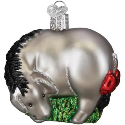 Old World Christmas No Pattern Hanging Figurine Ornament In Black;green;silver