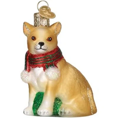 Old World Christmas No Pattern Hanging Figurine Ornament In Green;red;gold