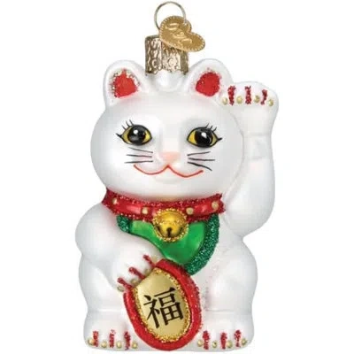 Old World Christmas No Pattern Hanging Figurine Ornament In White;green;red;gold