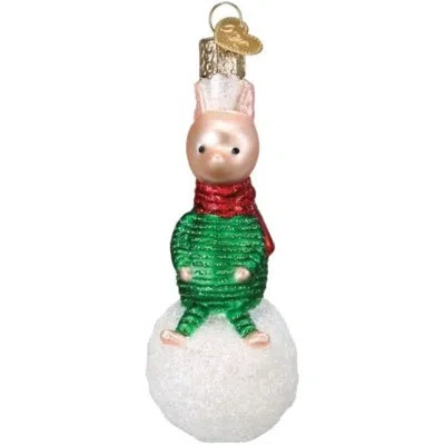 Old World Christmas No Pattern Hanging Figurine Ornament In White;green;red;multicolored