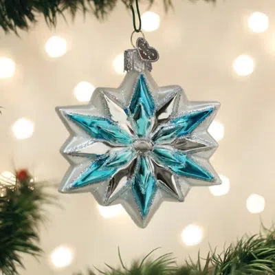 Old World Christmas Old World Blown Tree Snowflake Hanging Figurine Ornament