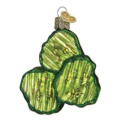 Old World Christmas Pickle Chips Hanging Figurine Ornament