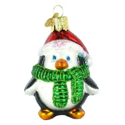 Old World Christmas Playful Penguin Ornament In Multicolor