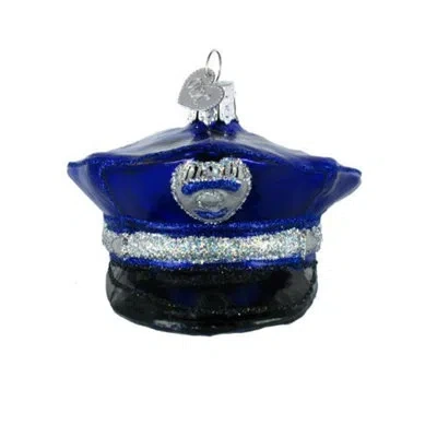 Old World Christmas Police Officer's Cap Hanging Figurine Ornament