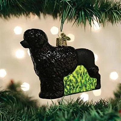 Old World Christmas Portuguese Water Dog Hanging Figurine Ornament