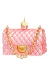 Old World Christmas Quilted Purse Glass Ornament In Pink