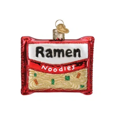 Old World Christmas Ramen Noodles Blown Glass For Tree Hanging Figurine Ornament
