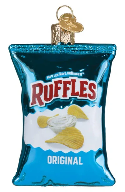 Old World Christmas Ruffles Potato Chips Glass Ornament In Multi