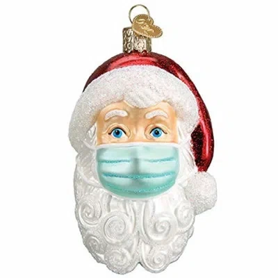 Old World Christmas Santa Face Mask Hanging Figurine Ornament