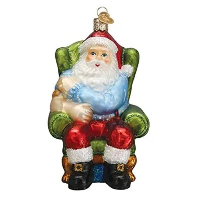 Old World Christmas Santa Vaccinated Hanging Figurine Ornament