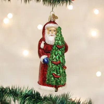 Old World Christmas Short Stuff Santa Hanging Figurine Ornament