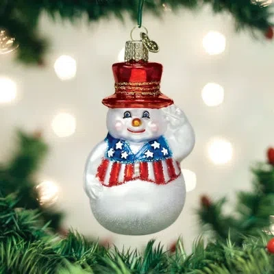 Old World Christmas Snowman Hanging Figurine Ornament