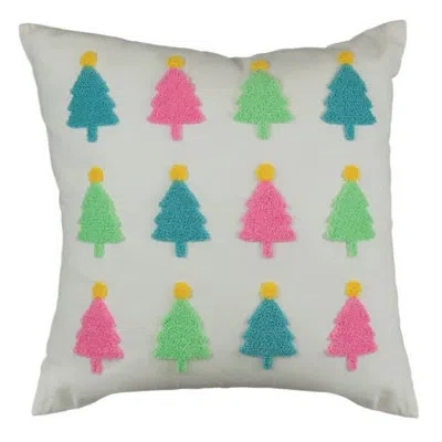 Old World Christmas Square Decorative Holiday Pillow, Touch Of Whimsy, 18in In Multicolored