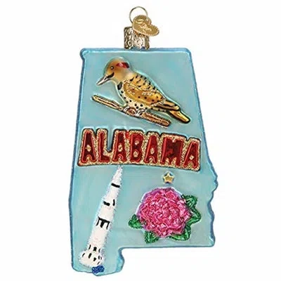 Old World Christmas State Of Alabama Hanging Figurine Ornament