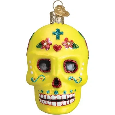 Old World Christmas Sugar Skull Hanging Figurine Ornament