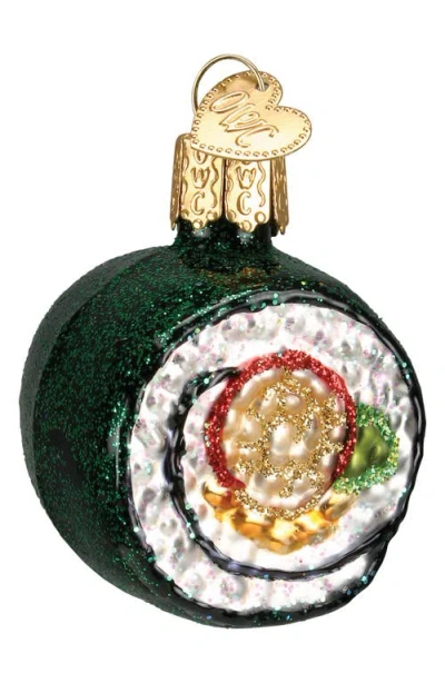 Old World Christmas Sushi Roll Glass Ornament In Multi