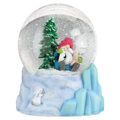 Old World Christmas Tabletop Winter Arctic Gnome Snow Globe, Multicolored, 6in