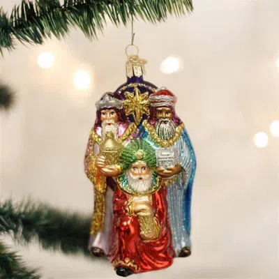 Old World Christmas Three Wise Men Hanging Figurine Ornament In Multicolor