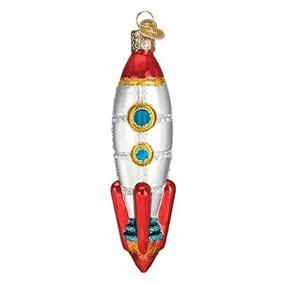 Old World Christmas Toy Rocket Ship Hanging Figurine Ornament