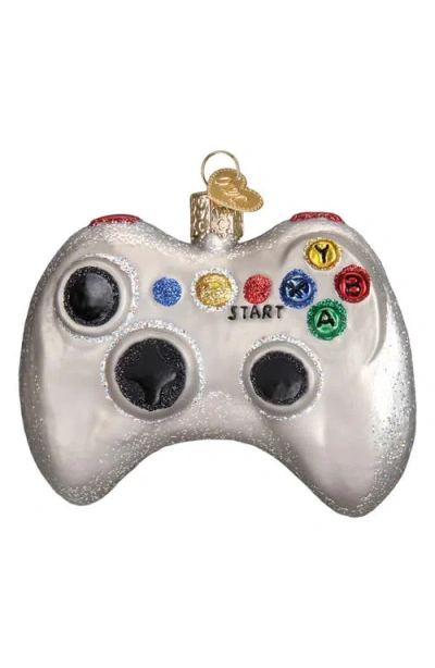 Old World Christmas Video Game Controller Glass Ornament In Grey/black/multi