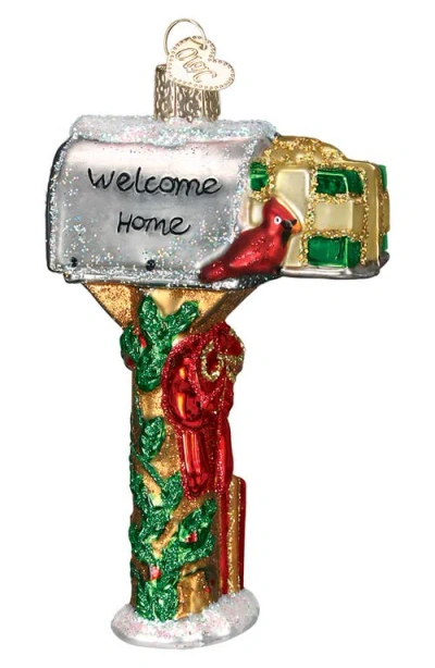 Old World Christmas Welcome Home Mailbox Glass Ornament In Multi