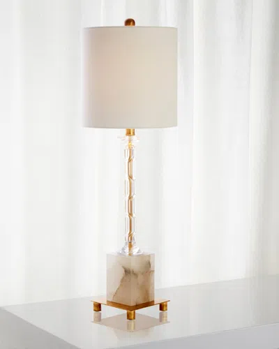Old World Design Amelia Lamp In Alabaster