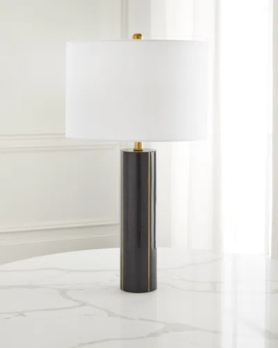 Old World Design Black Marble Haynes Lamp