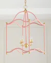 Old World Design Blush And Gold Maggie Lantern In Multi