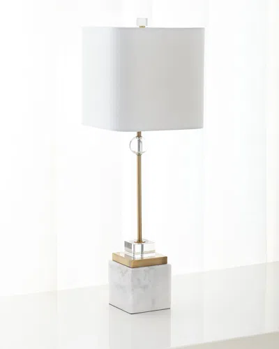 Old World Design Buffet Lamp In White/gold