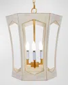 Old World Design Cece Three-light Lantern In Gold