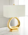 Old World Design Cecile 28" Gold Leaf Table Lamp In Gold