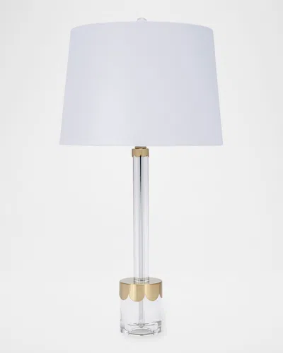 Old World Design Chelsea 29" Crystal Table Lamp In Gray