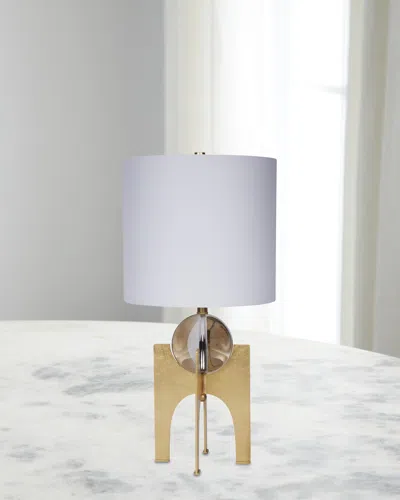 Old World Design Cindy Crystal Ball 29" Stand Lamp In Neutral