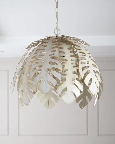 Old World Design Collins Leaf Pendant In Cream