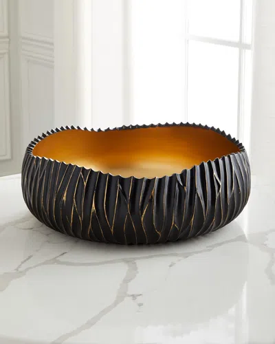 Old World Design Dana Decorative Bowl In Black