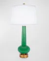 Old World Design Daphne Green Buffet Lamp In Green