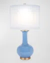 Old World Design Emerson Parisian Blue Ceramic Table Lamp In Blue