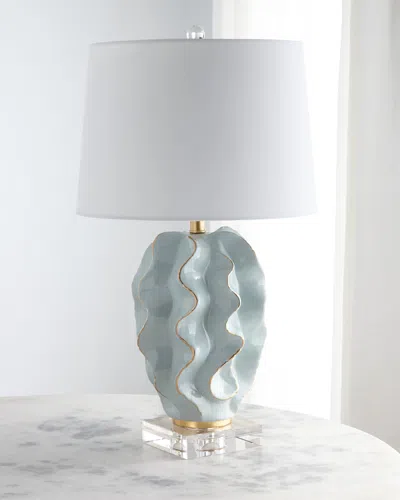 Old World Design Hannah Table Lamp In Blue